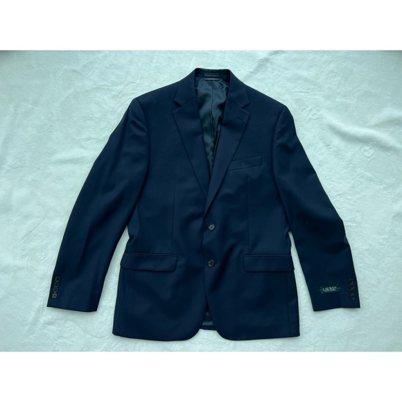 Lauren Ralph Lauren Mens UltraFlex Lattimore Classic Fit‎ Suit Jacket Navy 40R - Picture 1 of 8
